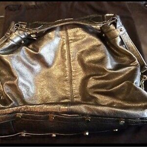 Rebecca Minkoff Gold Leather Nikki Hobo Bag
